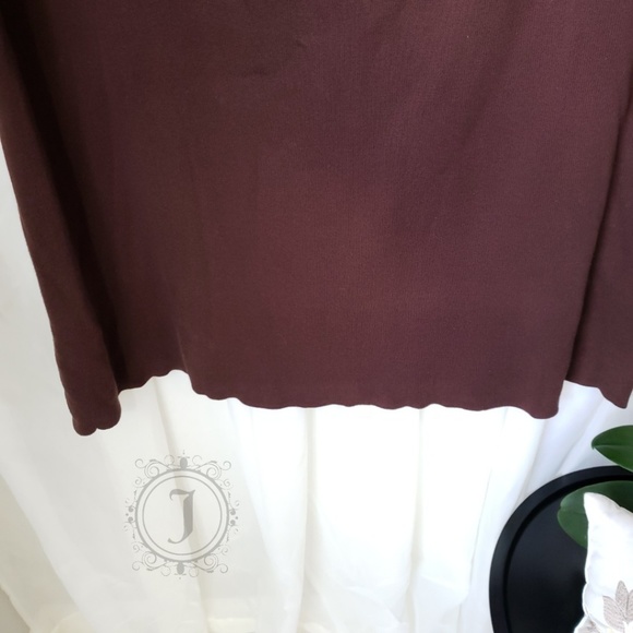 Pierre Cardin II Options Brown Sweater Skirt - Picture 4 of 6